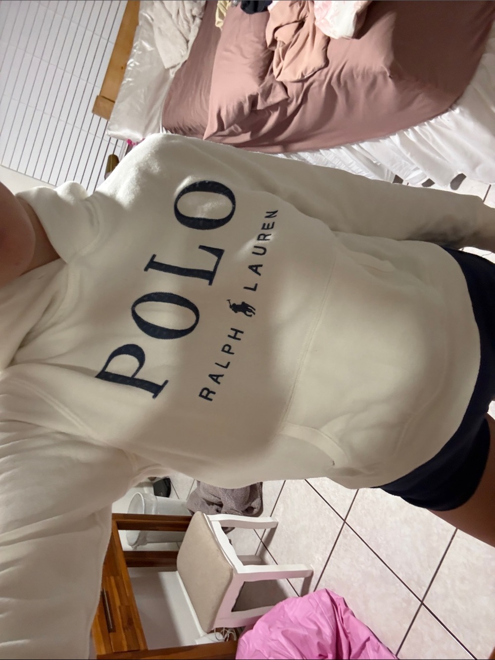 Ralph Lauren Hoodie with Navy Logo